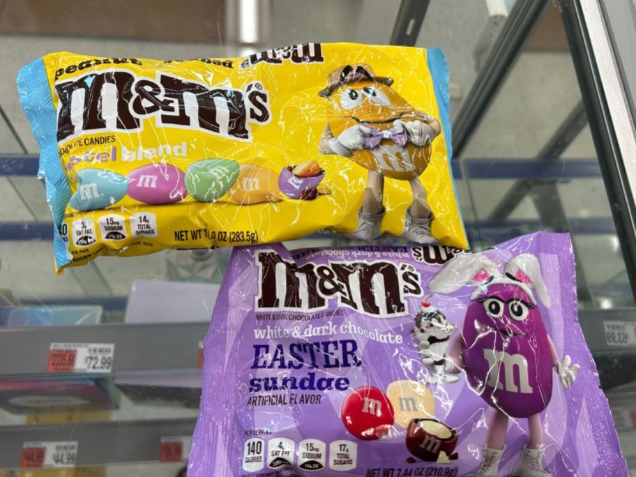 easter m&m's on store counter