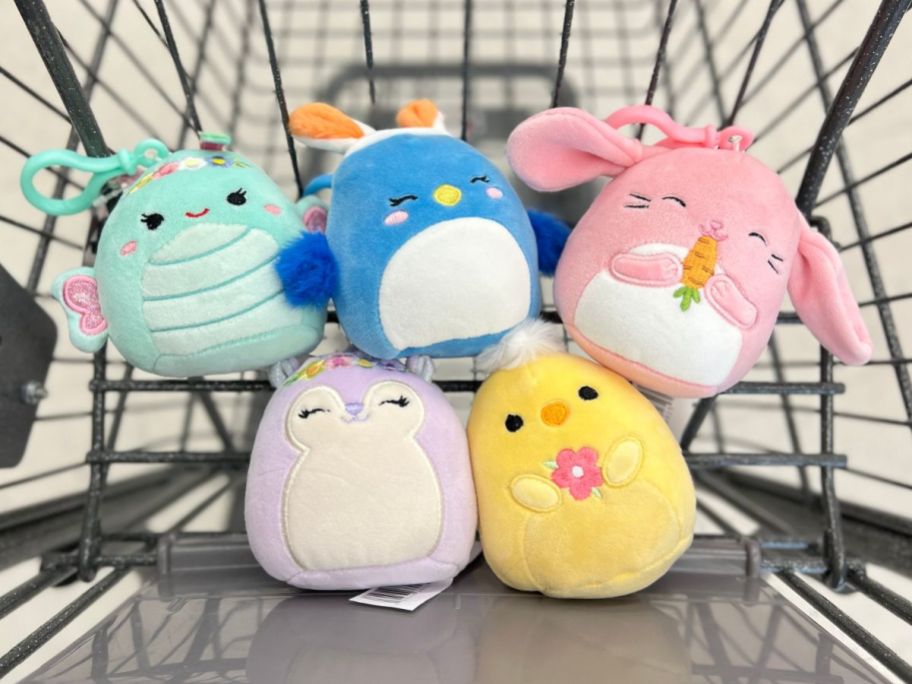 Easter Squishmallows Clip on Plushes in Walgreens Cart