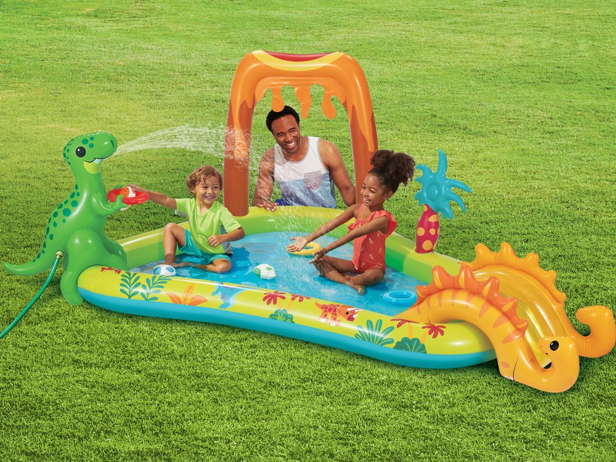 Inflatable Dino Pool & Play Center ONLY $19.98 on Walmart.com (Regularly $45)