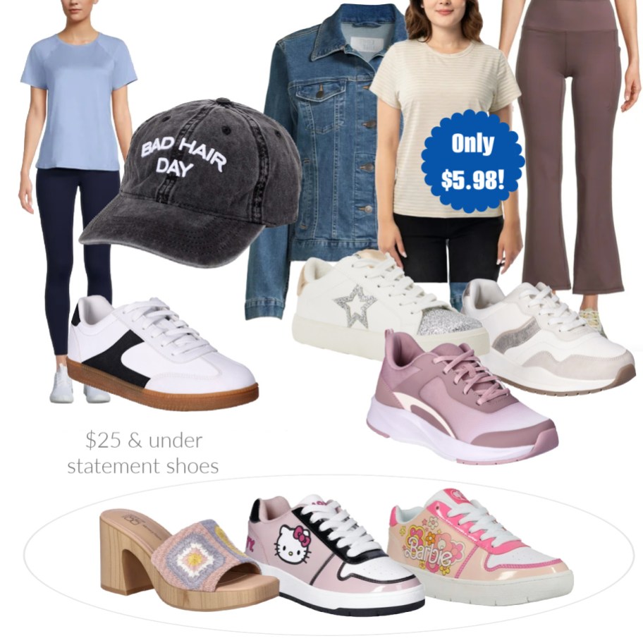 walmart spring styles in a collage