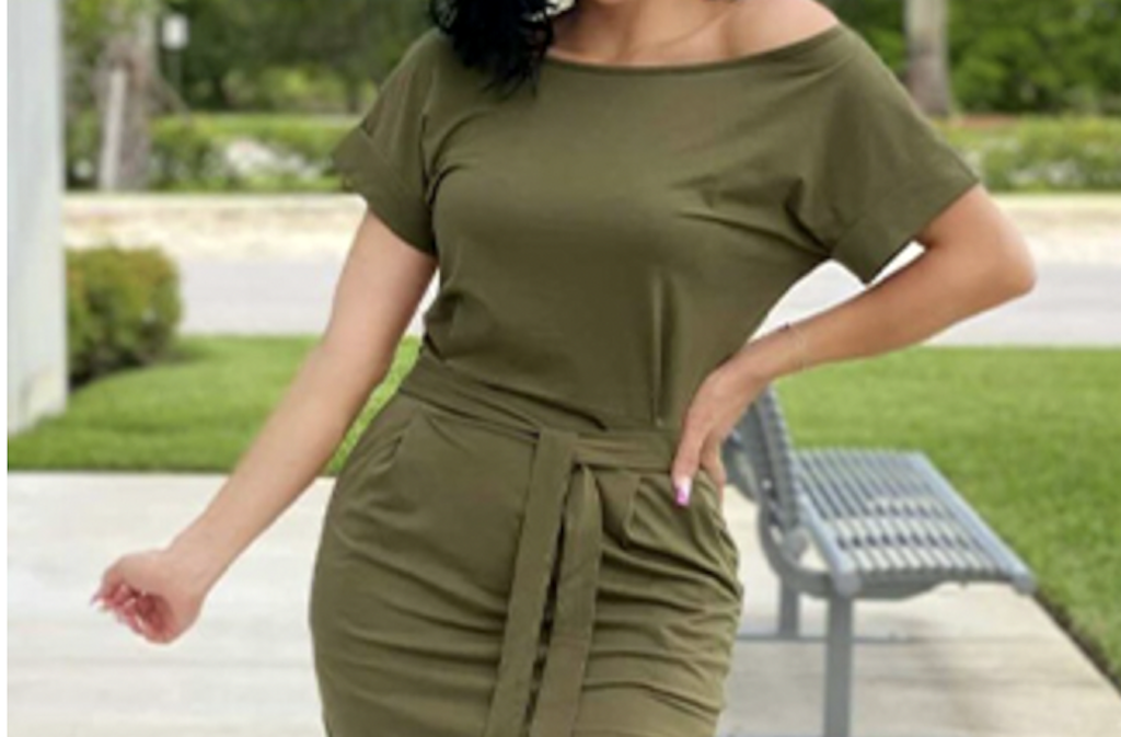 Trendy Tie Waist T-Shirt Dress ONLY $15.49 on Amazon | Over 10K Five-Star Reviews!