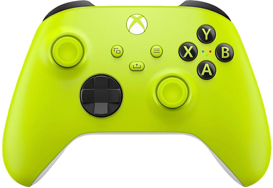 bright yellow xbox wireless controller 