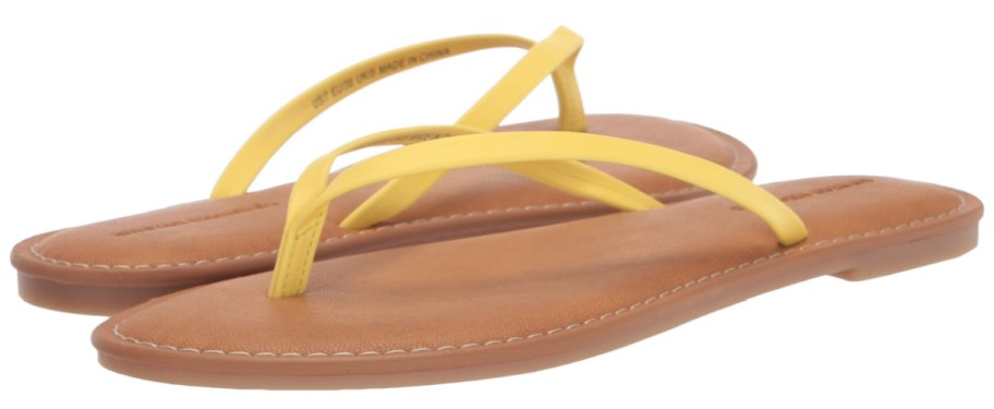 yellow thong sandals from amazon