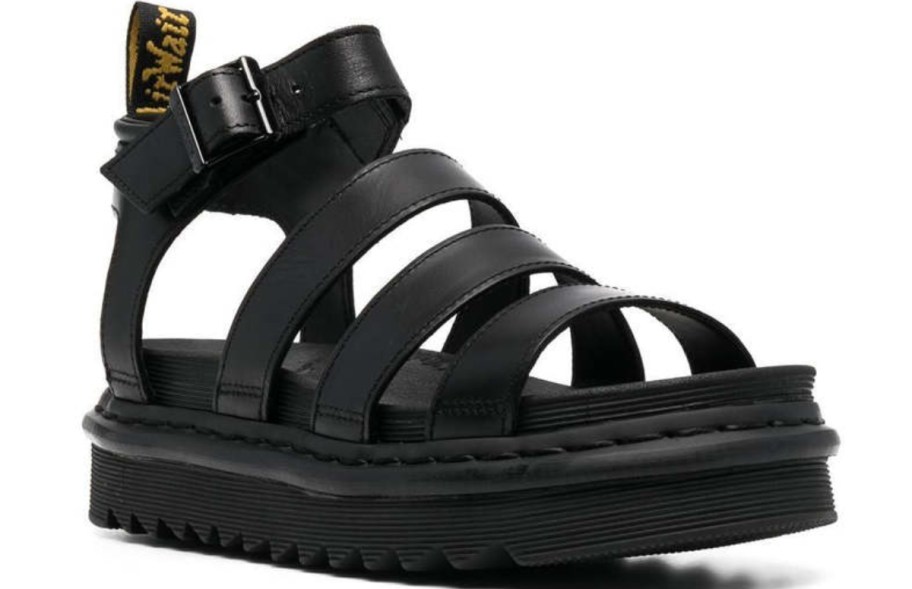 black Dr. Martens strappy sandal