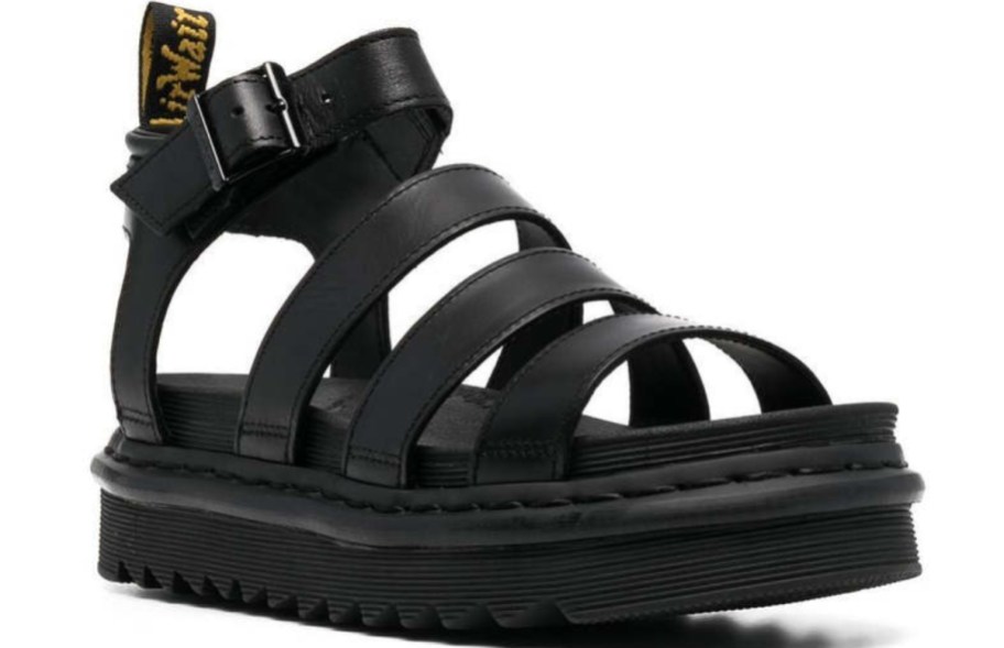 black Dr. Martens strappy sandal