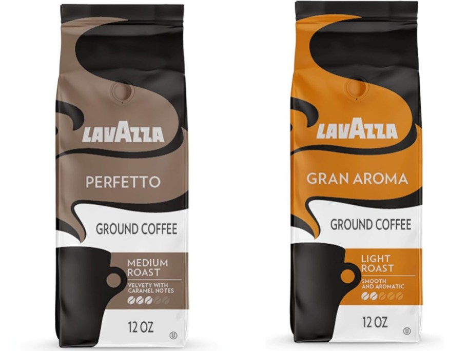 2 bags of Lavazza ground coffee
