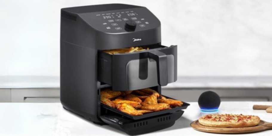Large Dual Basket Air Fryer Oven ONLY $140.95 Shipped on Amazon | Works w/ Alexa