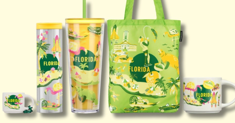 State of Florida Starbucks discovery series state mugs cups tumblers bags