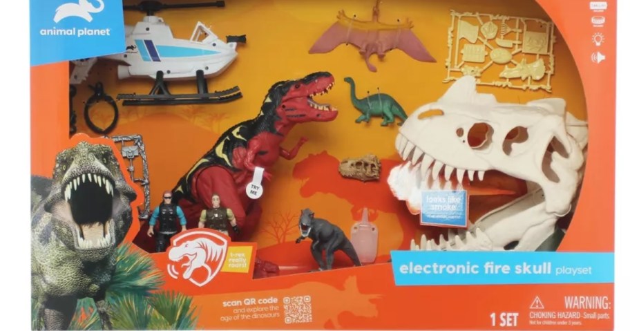 Animal Planet Electronic Fire Skull Playset in box