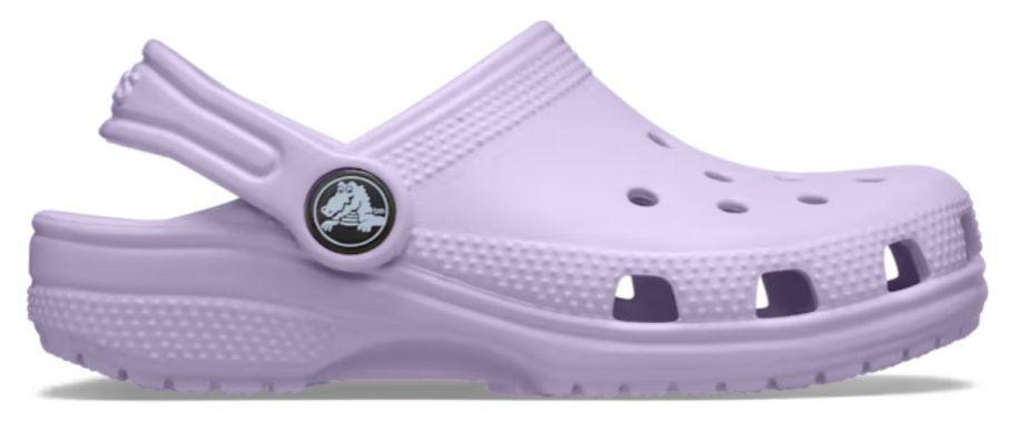 lavender purple kid's Croc clog