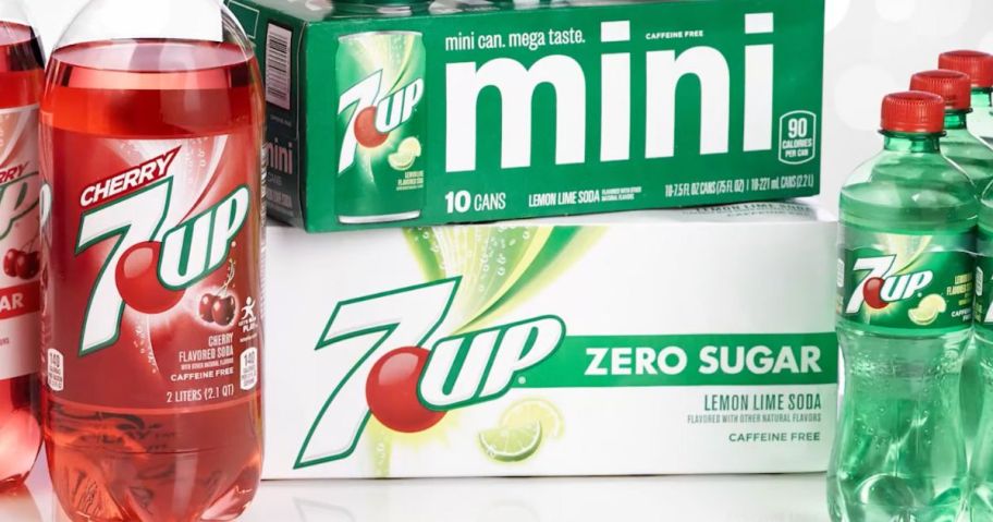 Various 7UP Soda Products