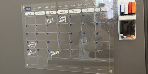 TWO Acrylic Magnetic Calendars with Markers Only $7.99 on Amazon