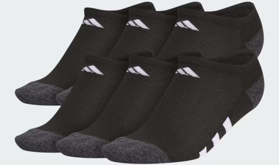 Adidas Kids Athletic Cushioned Now-Show Socks 6-pack