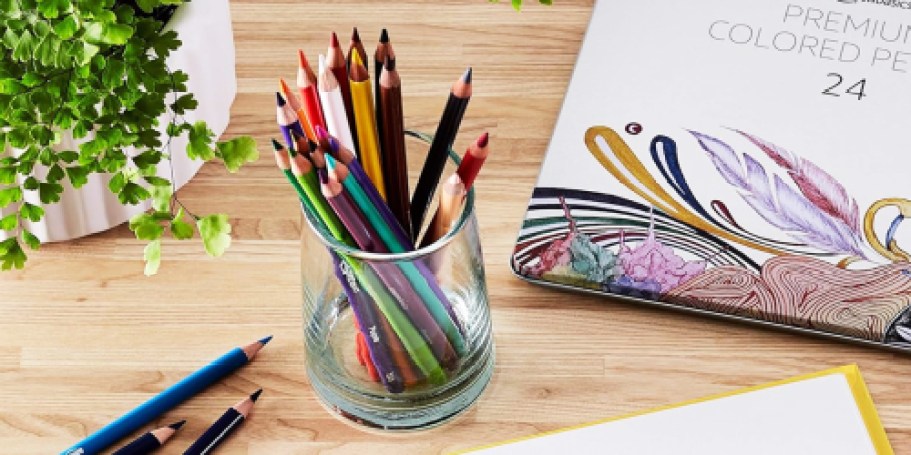 Amazon Basics Premium Colored Pencils 48-Pack w/ Storage Tin Just $6.99 Shipped