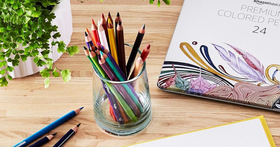 Amazon Basics Premium Colored Pencils 24-Pack Just $3.79 Shipped (Reg. $11)