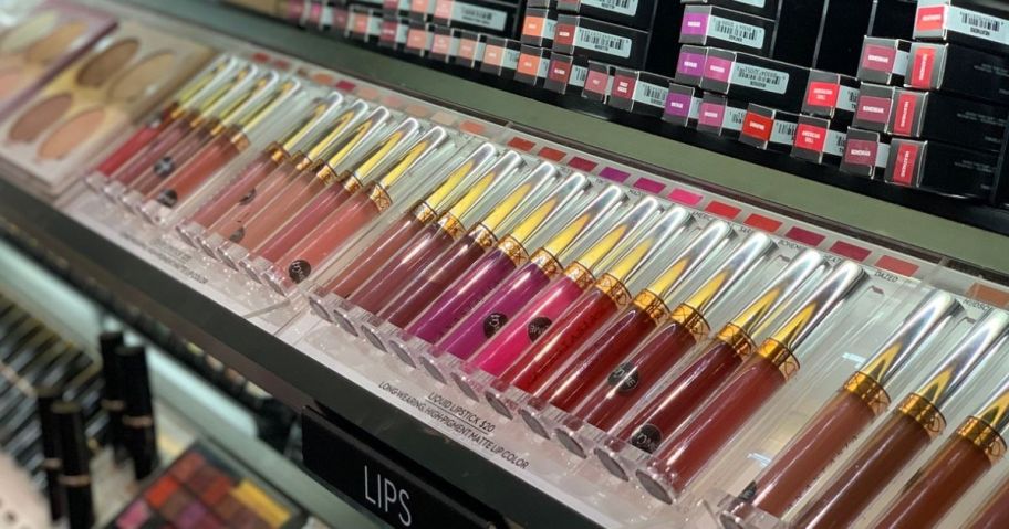 A display of Anastasia Beverly Hills Lip products
