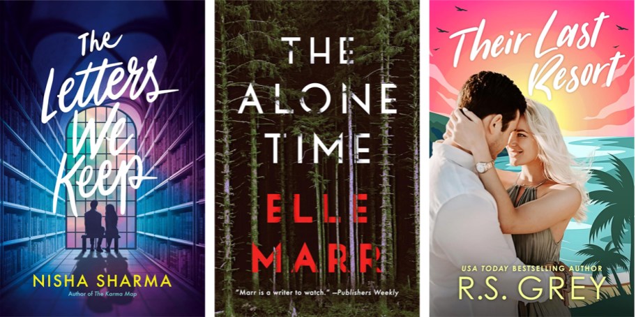 three covers to amazon first reads books