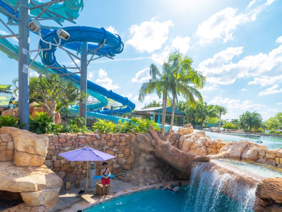 water slides and pools at Aquatica Orlando