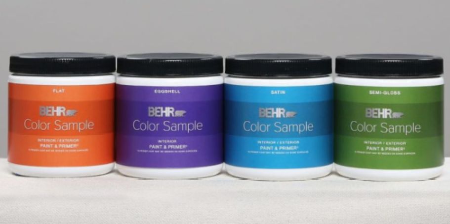 Behr Paint Samples $1.99 Shipped on Home Depot (Reg. $6)