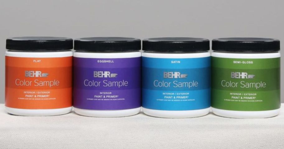 Behr Color Samples on a table