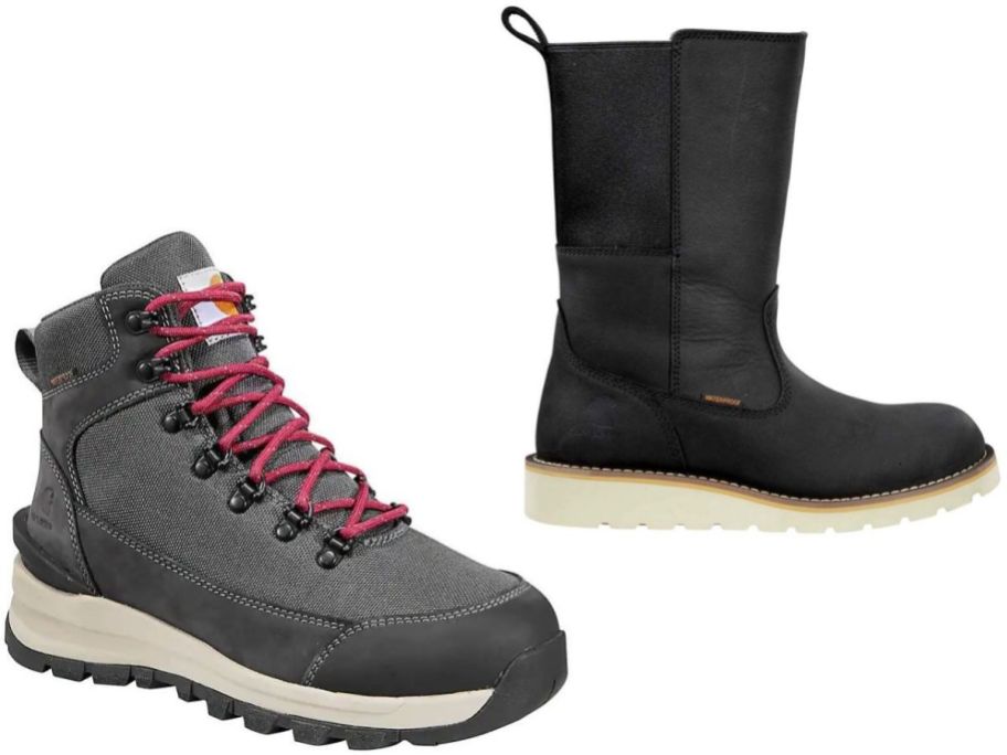 Stock images of 2 Carhartt women's boots