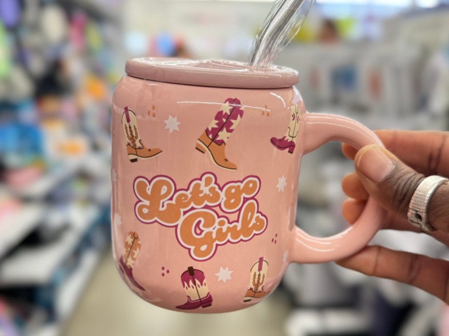 Ceramic Mugs with Glass Straw at Five Below