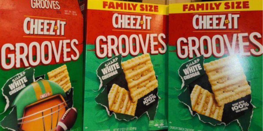 Cheez-It Grooves Crunchy White Cheddar Crackers 17oz Box Only $3.28 Shipped on Amazon + More