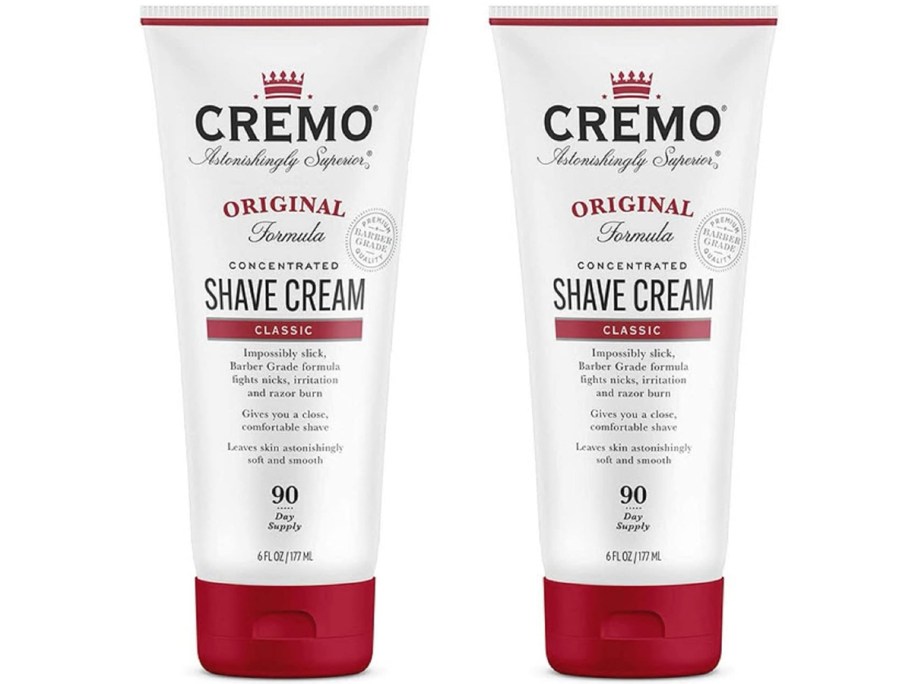 Cremo Barber Grade Original Shave Cream 6oz Tube 2-Pack