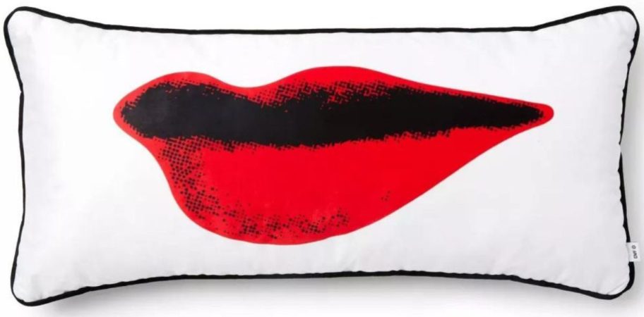 Stock image of a Diane von Furstenberg for Target Kiss Throw Pillow