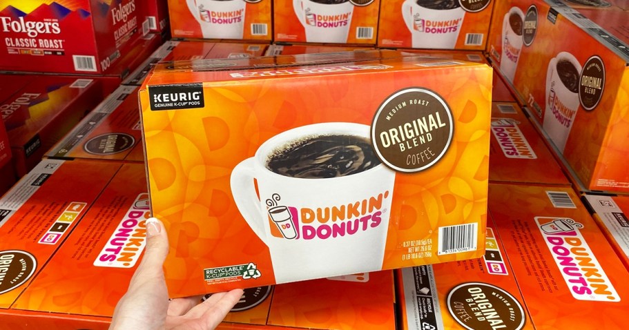 Dunkin’ Coffee K-Cups 88-Count Just $38.99 Delivered on Staples.com (Reg. $83!)