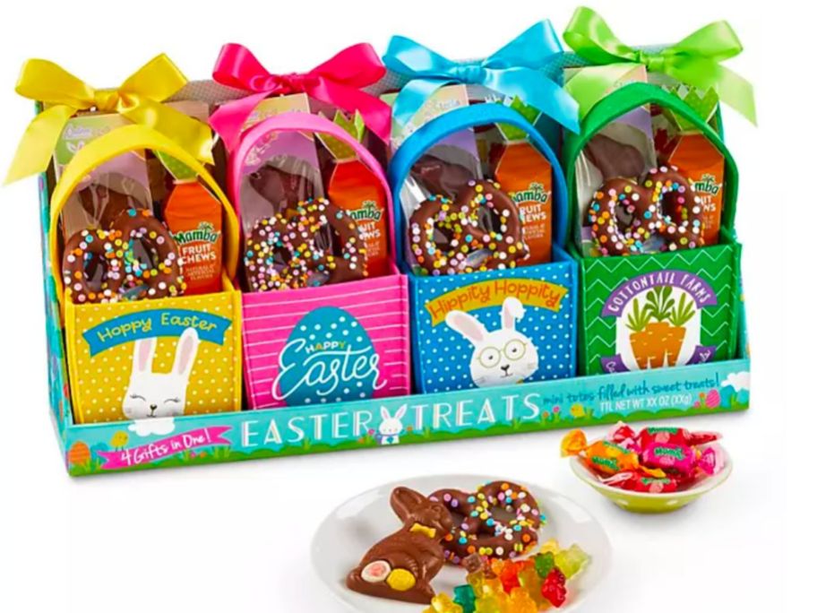 Easter Felt Tote Filled with Treats 4-Pack at Sam's Club