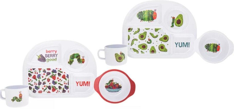 The Very Hungry Caterpillar 3-piece kids dinnerware sets