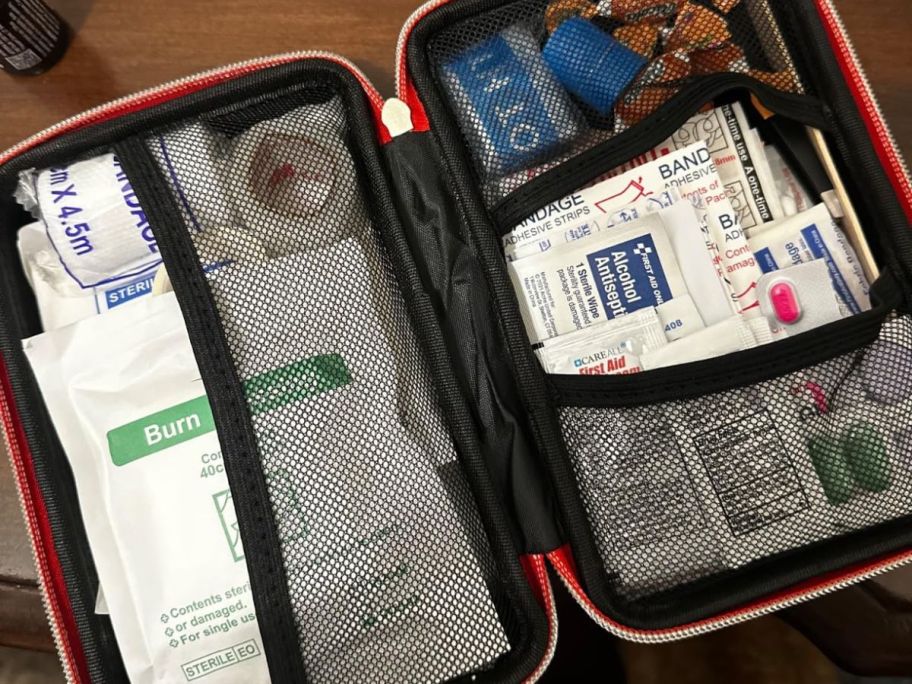 An open First Aid Kit