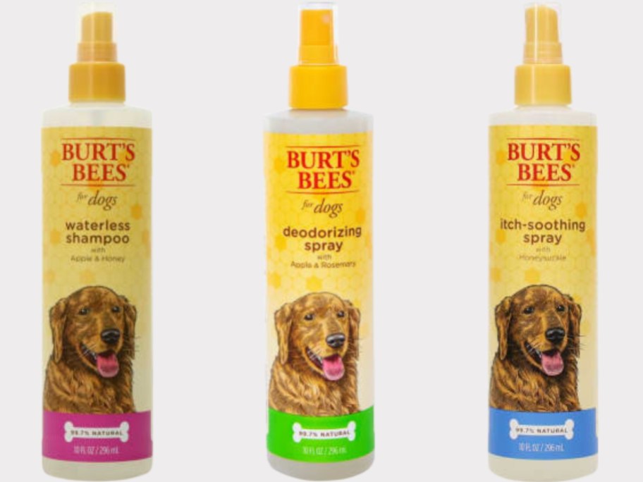 Burt's Bees Dog shampoo and sprays