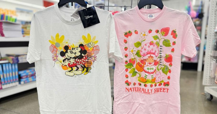 Five Below Graphic Tees ONLY $5.55 | Stitch, Bluey, Strawberry Shortcake & More