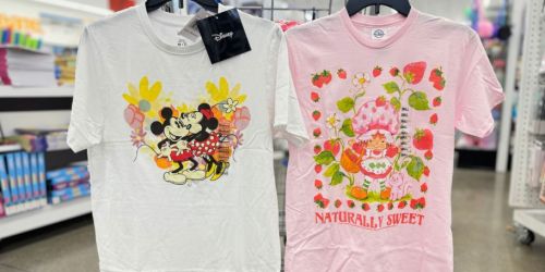 Five Below Graphic Tees ONLY $5.55 | Stitch, Bluey, Strawberry Shortcake & More