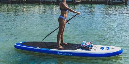 *WOW* Inflatable Paddle Board Only $95.97 Shipped on Amazon (Reg. $280) | Includes Paddle, Pump, & More