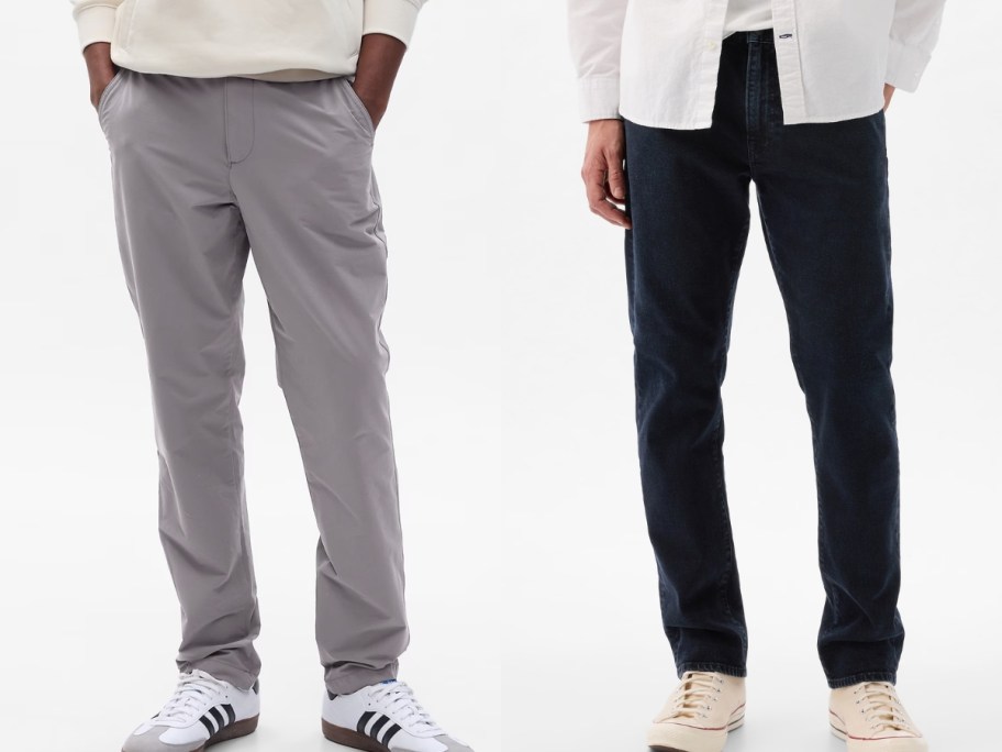 gap men's khakis and athletic fit jeans