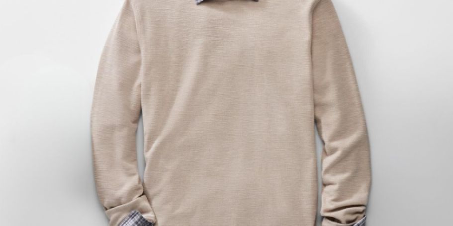 Men’s Long-Sleeve Crewneck Shirt Only $5 on Walmart.com (Regularly $15)