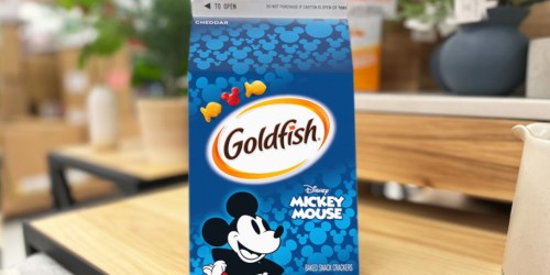 Goldfish Crackers 27.3oz Cartons Only $6 Shipped on Amazon (Mickey Mouse, Flavor Blasted, & More!)