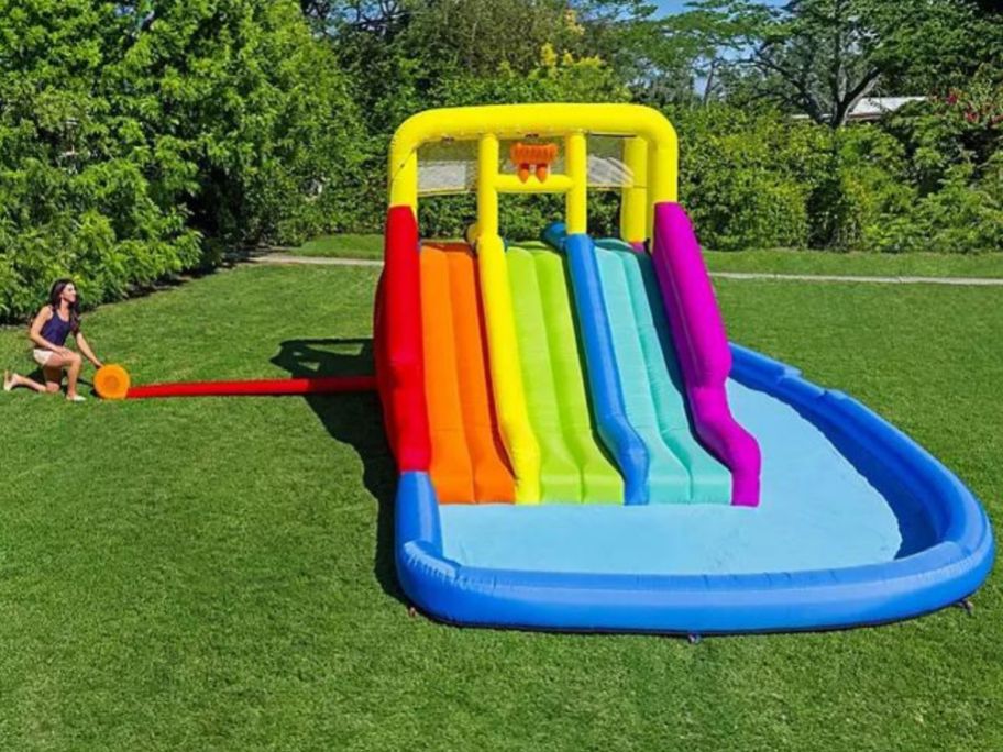 H2OGO! Triple Splash 22' Kids Inflatable Water Park