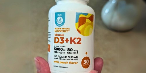 Vitamin D3+K2 Gummies Just $8.79 Shipped on Amazon | Hundreds of 5-Star Ratings