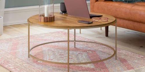 Up to 60% Off Target Furniture Sale | Lux Round Coffee Table Just $58 Shipped