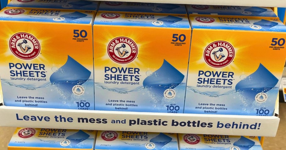 Arm & Hammer Power Sheets Detergent Just $7 Shipped for Amazon Prime Members (Washes 100 Loads!)