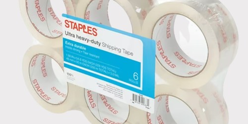 Ultra Heavy Duty Shipping Packing Tape 6-Pack JUST $8.99 Shipped on Staples.com (Reg. $22)