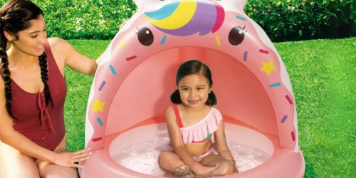 Up to 60% Off Inflatable Kids Pools on Walmart.com | Unicorn Shade Pool Just $9.98 + More
