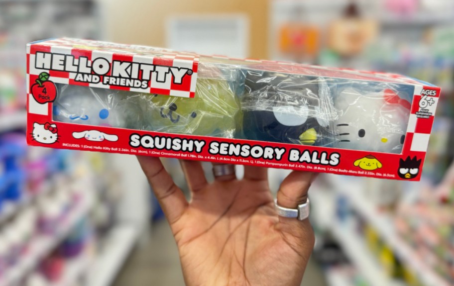 Hello Kitty and Friends Squishy Sensory Balls 4-Pack