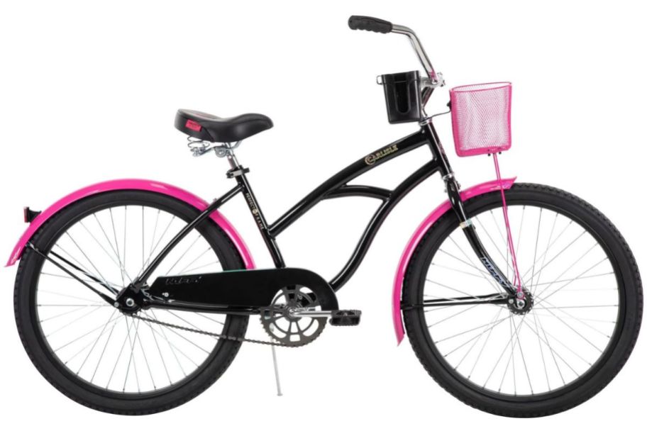  black and pink cruiser-style box