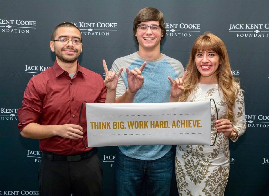 a high school senior scholarship winner of the Jack Kent Cooke Foundation