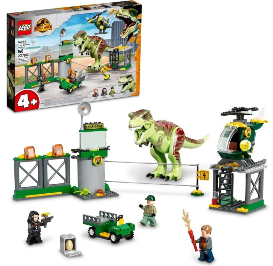 LEGO Jurassic World T-Rex Dinosaur Breakout Toy